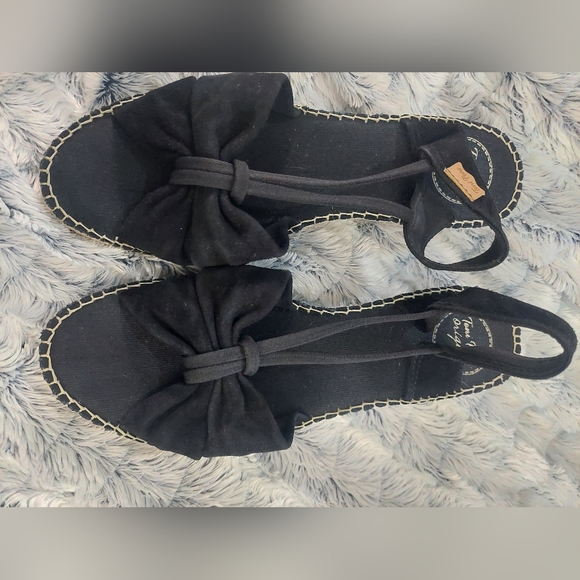 Toni Pons Sandy Espadrille Wedge size 9 (40eu) black suede - Picture 4 of 12